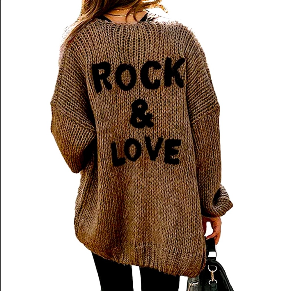 Prettygarden Rock n Roll cardigan sweater